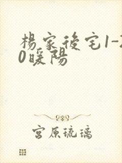 杨家后宅1-20暖阳封面
