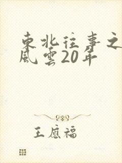 东北往事之黑道风云20年封面