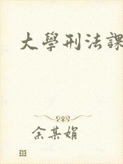 大学刑法课封面