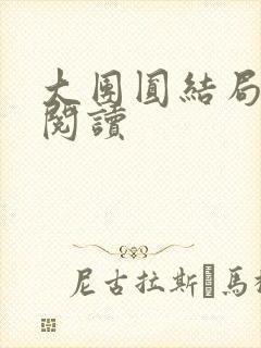 大团圆结局全文阅读封面
