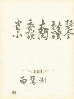 省委大秘楚东恒小说阅读全文