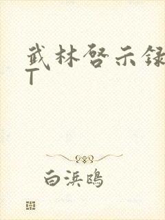 武林启示录TXT封面