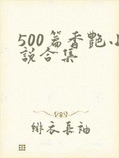 500篇香艳小说合集封面