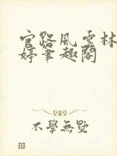 官路风云林海姜婷笔趣阁封面