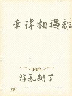 幸得相遇离婚时封面