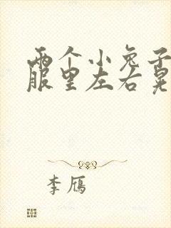 两个小兔子在衣服里左右晃