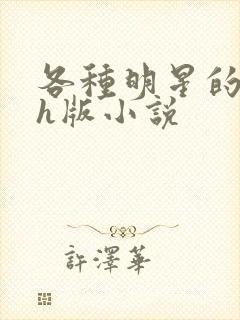 各种明星的综艺h版小说