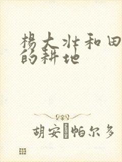 杨大壮和田桂花的耕地封面