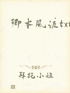 卿本风流txt封面
