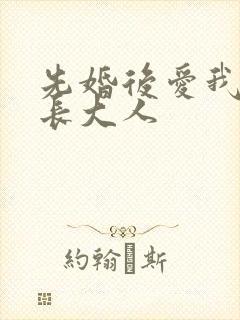 先婚后爱我的市长大人