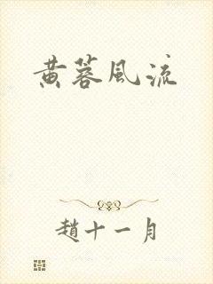 黄蓉风流封面