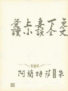 爸上妻下免费阅读小说全文封面