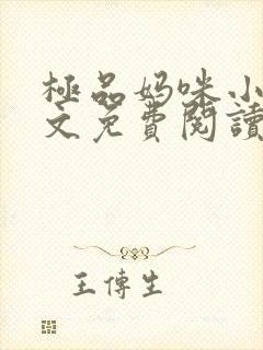 极品妈咪小说全文免费阅读封面