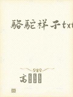 骆驼祥子txt