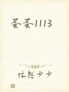 蛋蛋1113封面