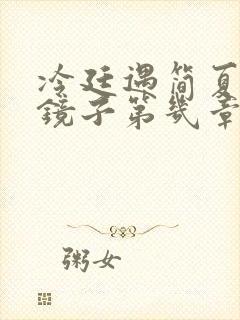 冷廷遇简夏对着镜子第几章封面