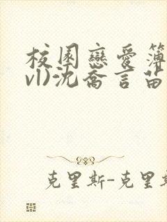 校园恋爱簿(lvl)沈乔言苗封面