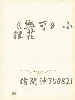 《乐可》小说金银花封面