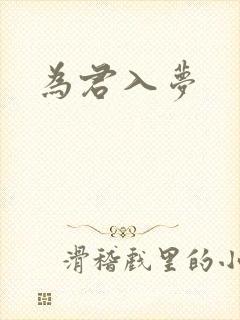 为君入梦封面