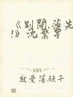 《别闹,薄先生!》沈繁星