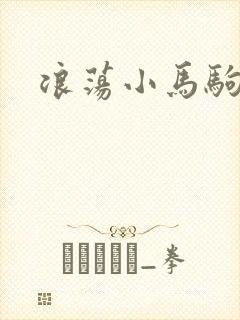 浪荡小马驹封面
