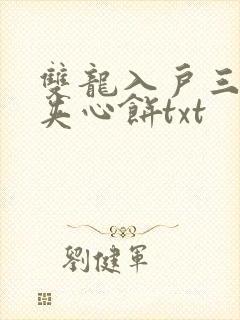双龙入户三人行夹心饼txt封面