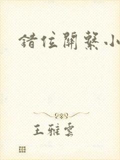 错位关系小说封面