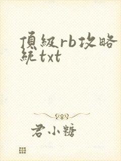顶级rb攻略系统txt
