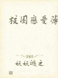 校园恋爱薄封面