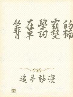 坐在学霸的鸡上背单词双楠