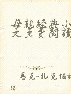 母亲经典小说全文免费阅读