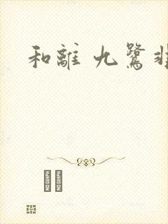 和离 九鹭非香封面