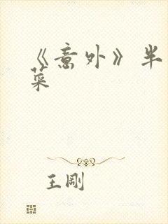 《意外》半截白菜封面