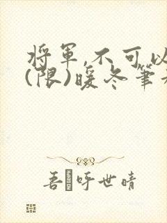 将军,不可以!(限)暖冬笔趣阁免费阅读封面