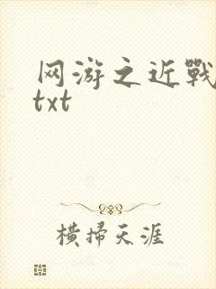网游之近战法师txt
