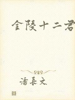 金陵十二君封面
