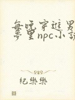 每晚穿进男神的梦里npc小说封面