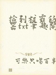 捡到校霸的遥控器txt笔趣阁