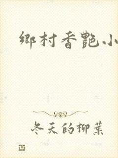 乡村香艳小说封面