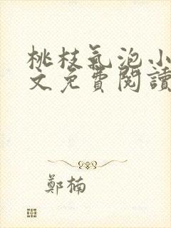 桃枝气泡小说全文免费阅读