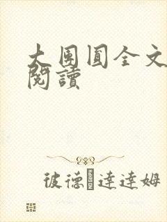 大团圆全文完整阅读