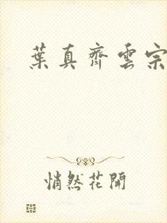 叶真齐云宗免费