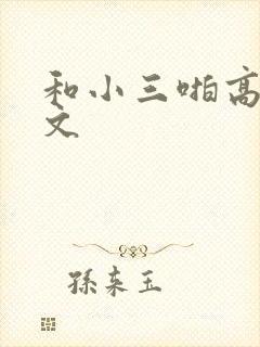 和小三啪高辣h文封面
