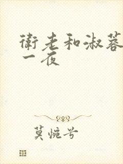 卫老和淑蓉销魂一夜