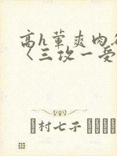 高h荤爽肉欲文〈三攻一受
