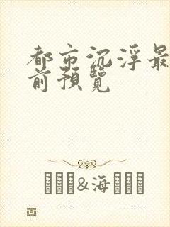 都市沉浮最快超前预览封面