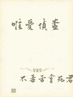 唯爱侦查