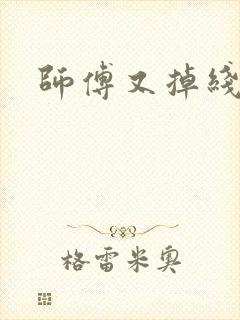 师傅又掉线了封面