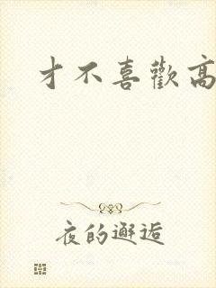 才不喜欢高冷O封面