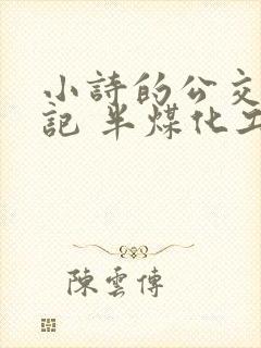 小诗的公交车日记 半煤化工
